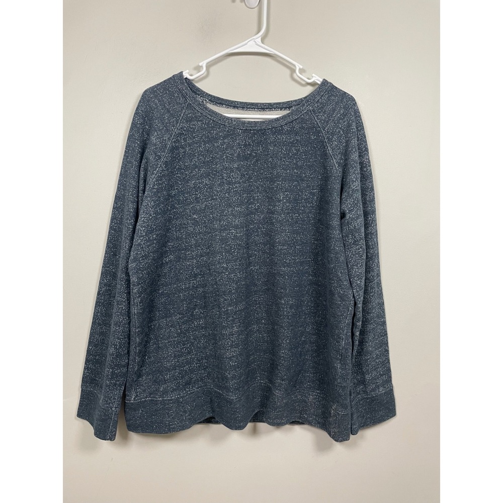 Pact Organic Cotton Blue Crewneck Sweatshirt Size XL Granola Girl Casual Comfort